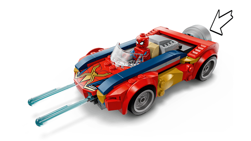Construcciones Y Puzzles Lego Coche De Spider-Man Vs. Lobezno Venomizado multicolor para niños