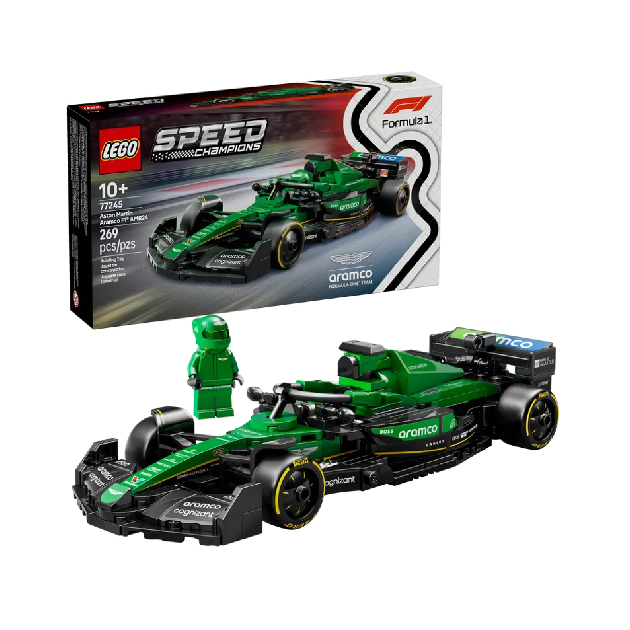 Construcciones Y Puzzles  Lego Speed Champions - Coche De Carreras Aston Martin Aramco F1 Amr24 multicolor para niños