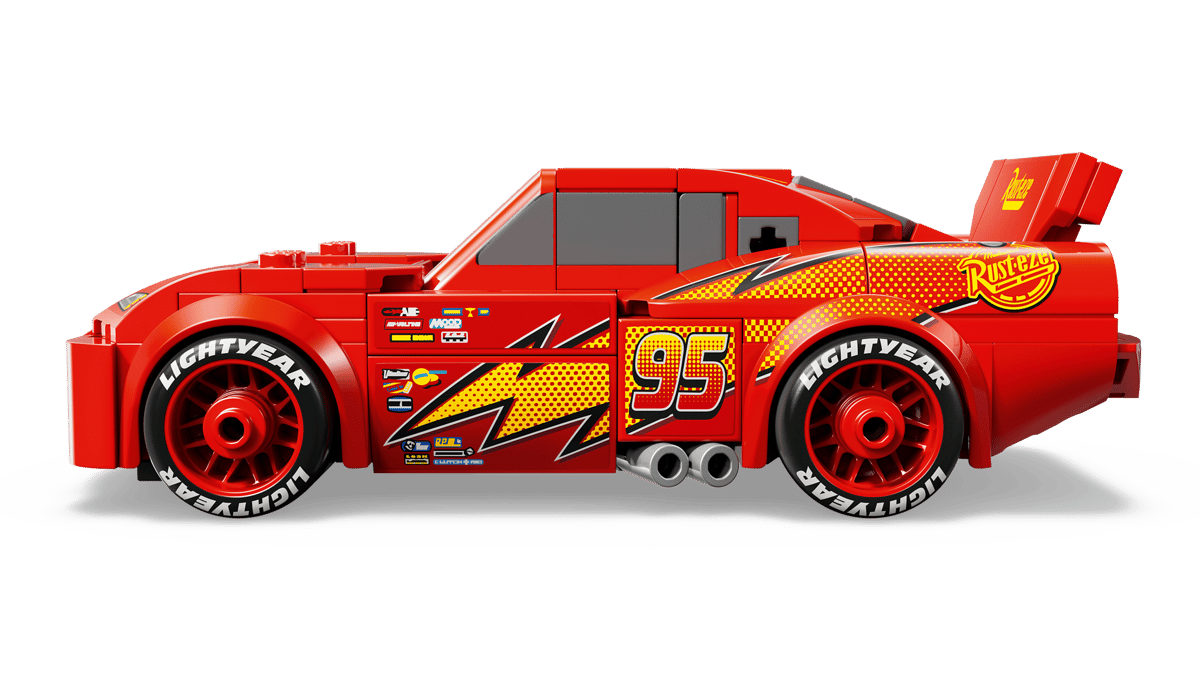 Construcciones Y Puzzles Lego Rayo Mcqueen rojo para niños