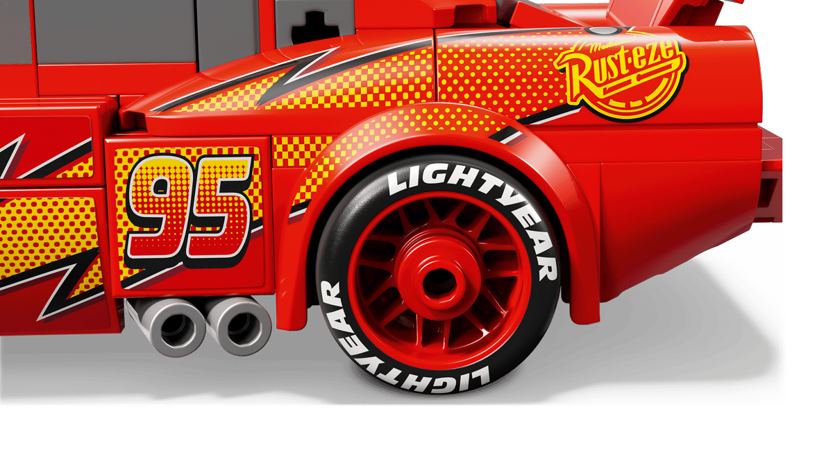 Construcciones Y Puzzles Lego Rayo Mcqueen rojo para niños
