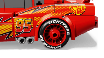 Construcciones Y Puzzles Lego Rayo Mcqueen rojo para niños
