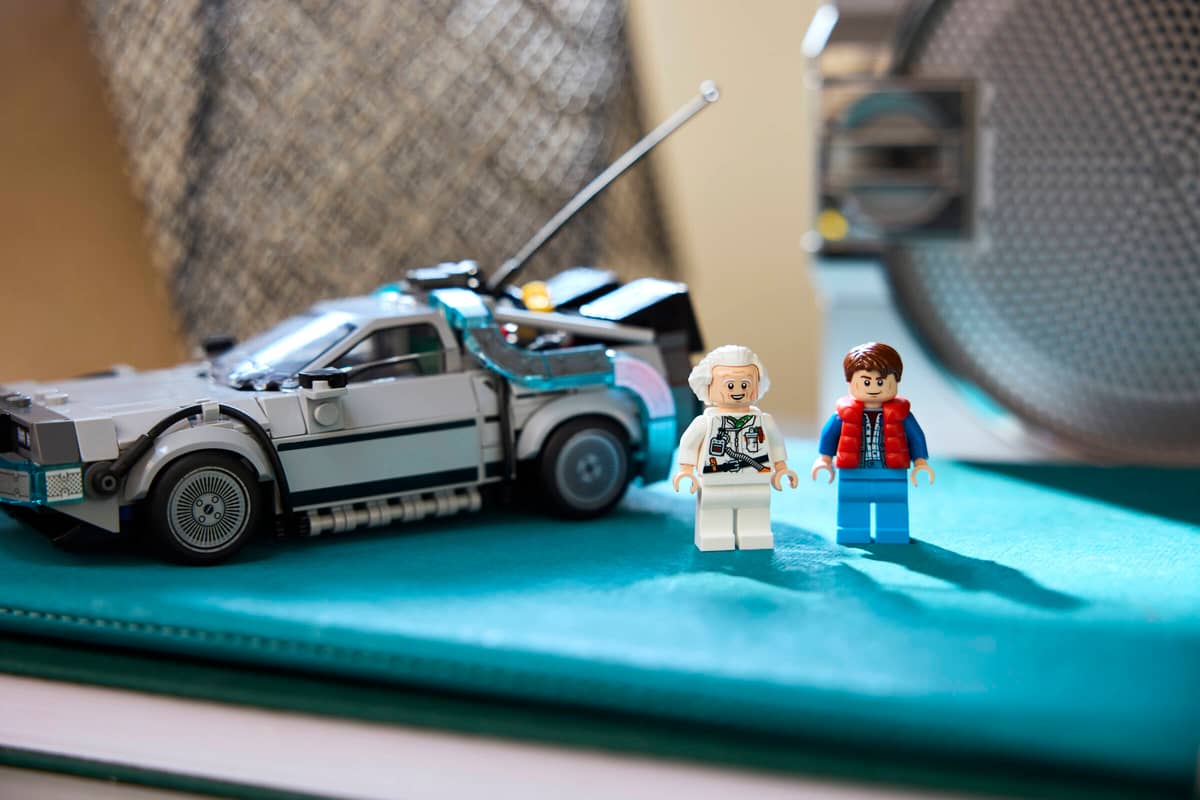 Construcciones Y Puzzles Lego Máquina Del Tiempo De Regreso Al Futuro gris para niños