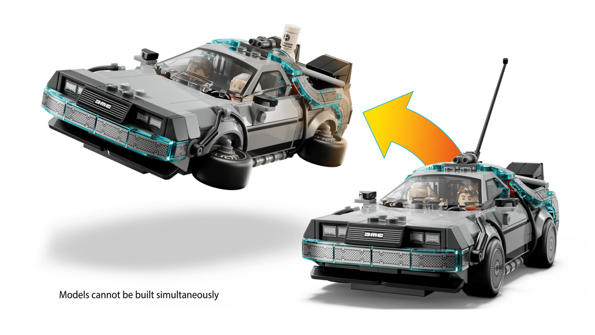 Construcciones Y Puzzles Lego Máquina Del Tiempo De Regreso Al Futuro gris para niños