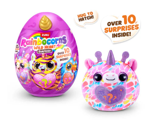 Muñecas Y Peluches Zuru Rainbocorns Wild Heart Surprise-Serie rosa para niños