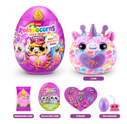 Muñecas Y Peluches Zuru Rainbocorns Wild Heart Surprise-Serie rosa para niños