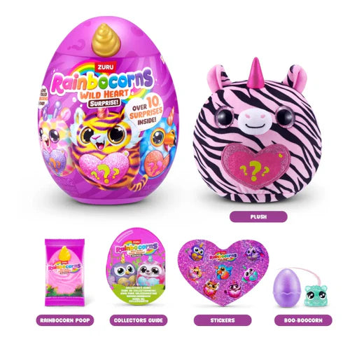 Muñecas Y Peluches Zuru Rainbocorns Wild Heart Surprise-Serie rosa para niños