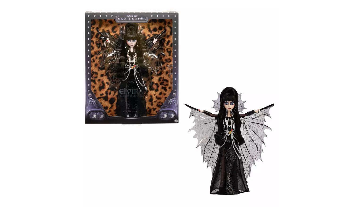 Muñecas Y Peluches Mattel Games Monster High Skullector -Elvira, Señora De La Oscuridad- negro para niños