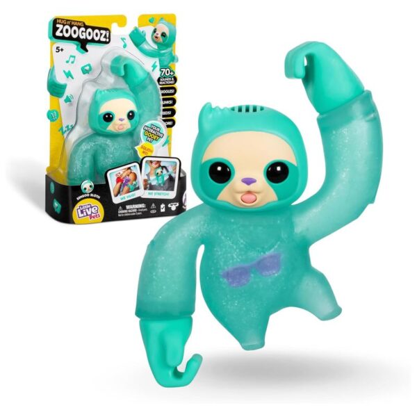 Figuras Y Minimundos Famosa Little Live Pets Hug N´ Hang Zoogooz!  verde para unisex
