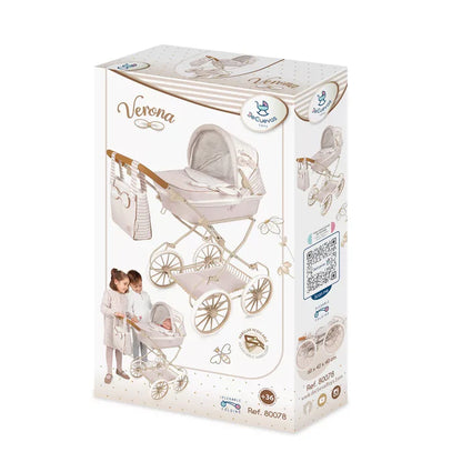 Muñecas Y Peluches De Cuevas Toys Verona Coche De Muñeca Plegable 48 Cm multicolor para niños