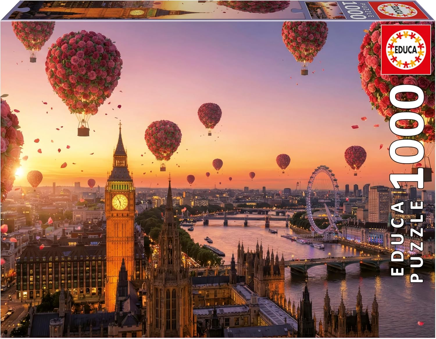 Construcciones Y Puzzles Educa Puzzle 1000 Piezas Londres En Flor 68X48 Cm multicolor para niños