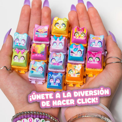 Figuras Y Minimundos Bizak Clickeez Multi Pack-Set Con 5 Teclas,Llavero Y Guía De Colección  multicolor para niños