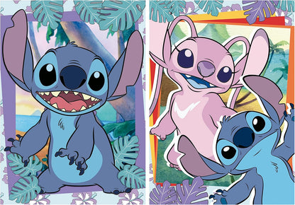 Juegos De Mesa Educa 2 Puzzles 500 Piezas Disney Stitch multicolor para niños