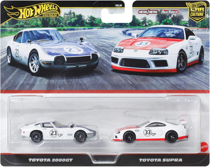 Vehículos Y Radiocontrol Mattel Games Hot Wheels Premium Pack 2 Coches - Toyota 2000 Gt / Toyota Supra multicolor para niños