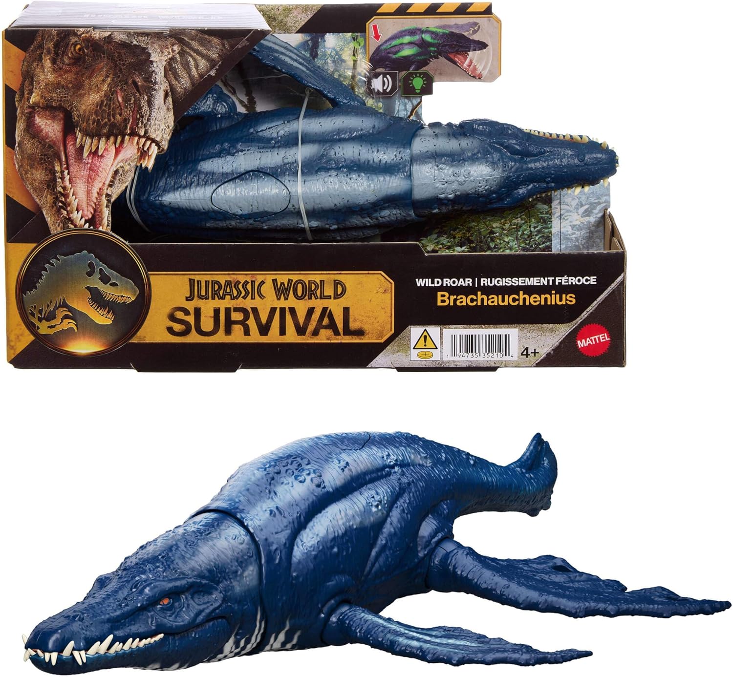 Figuras Y Minimundos Mattel Games Jurassic World Survival - Figura Brachauchenius Rugido Salvaje multicolor para niños