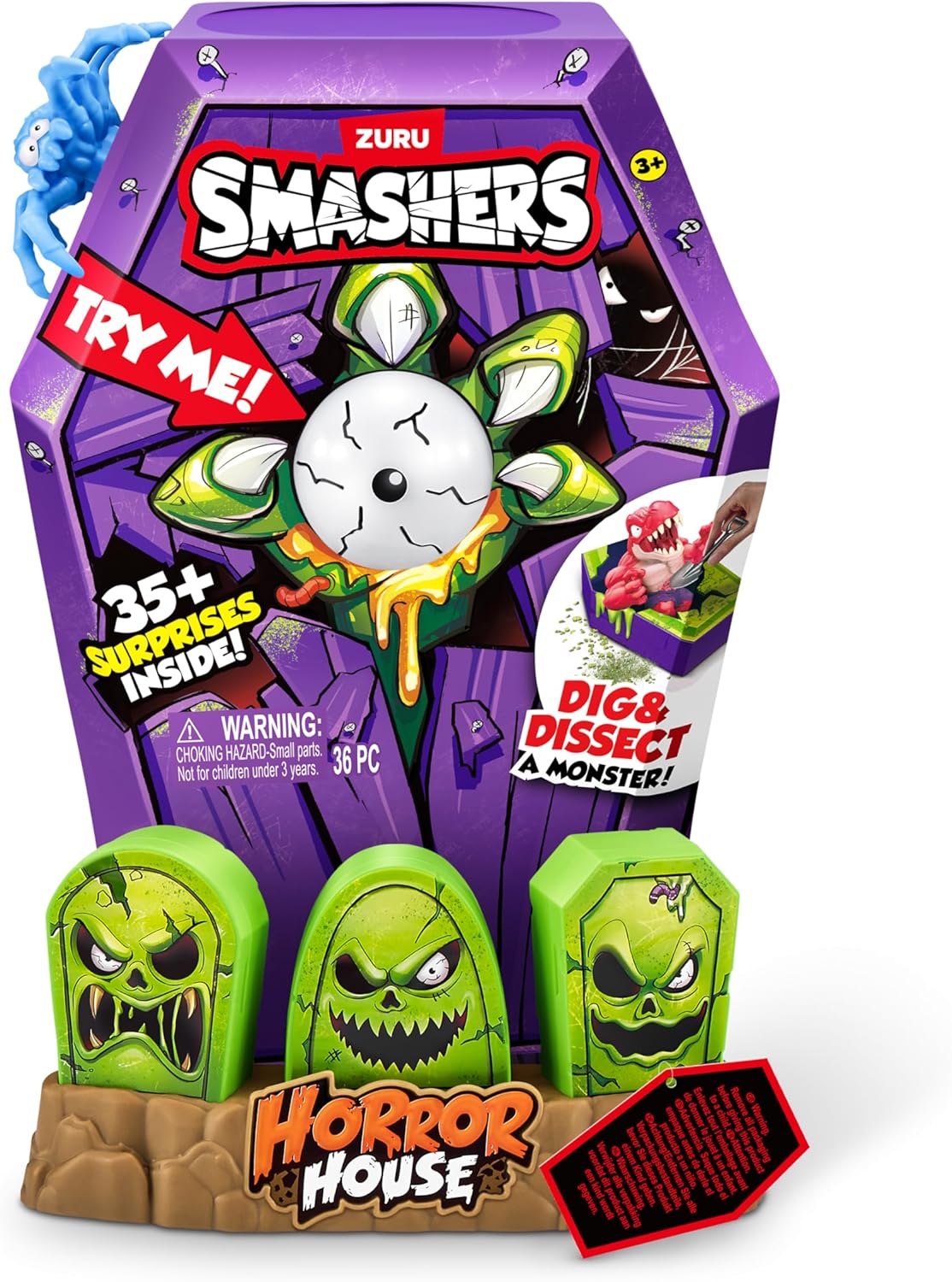 Figuras Y Minimundos Zuru Smashers Casa Mega Horror multicolor para niños