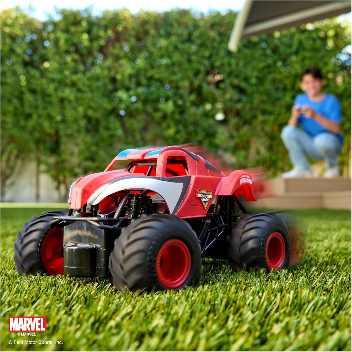 Vehículos Y Radiocontrol Spin Master Monster Jam The Amazing Spider-Man Rc rojo para niños