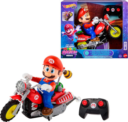 Vehículos Y Radiocontrol Mattel Games Super Mario Galaxy Movie / Hot Wheels Rc - Mario Con Moto Teledirigida multicolor para niños