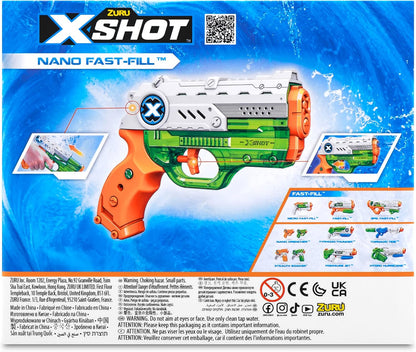 Aire Libre Zuru Xshot Water-Fast Fill-Series 1-Nano Blas multicolor para niños