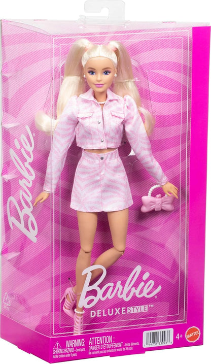 Muñecas Y Peluches Mattel Games Barbie Deluxe Style Conjunto Vaquero Rosa multicolor para niños