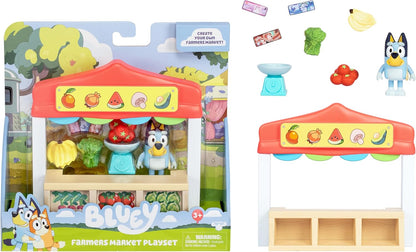 Figuras Y Minimundos Toy Planet Bluey Mini Playset Ice Cream Shop multicolor para niños