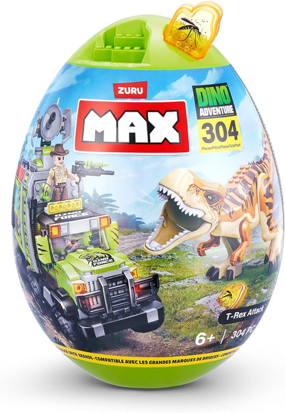 Figuras Y Minimundos Zuru Max Dino Aventura Huevo Sorpresa 310 Pzs multicolor para niños