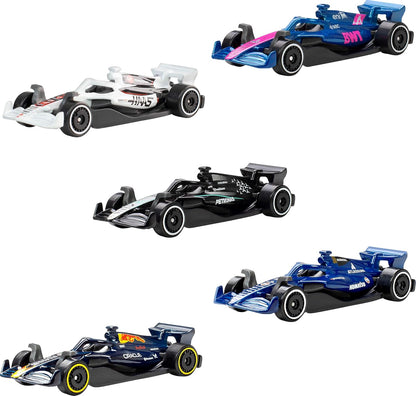 Vehículos Y Radiocontrol Mattel Games Hot Wheels Fórmula 1 Packc 5 Coches Metálicos Escala 1:64 multicolor para niños