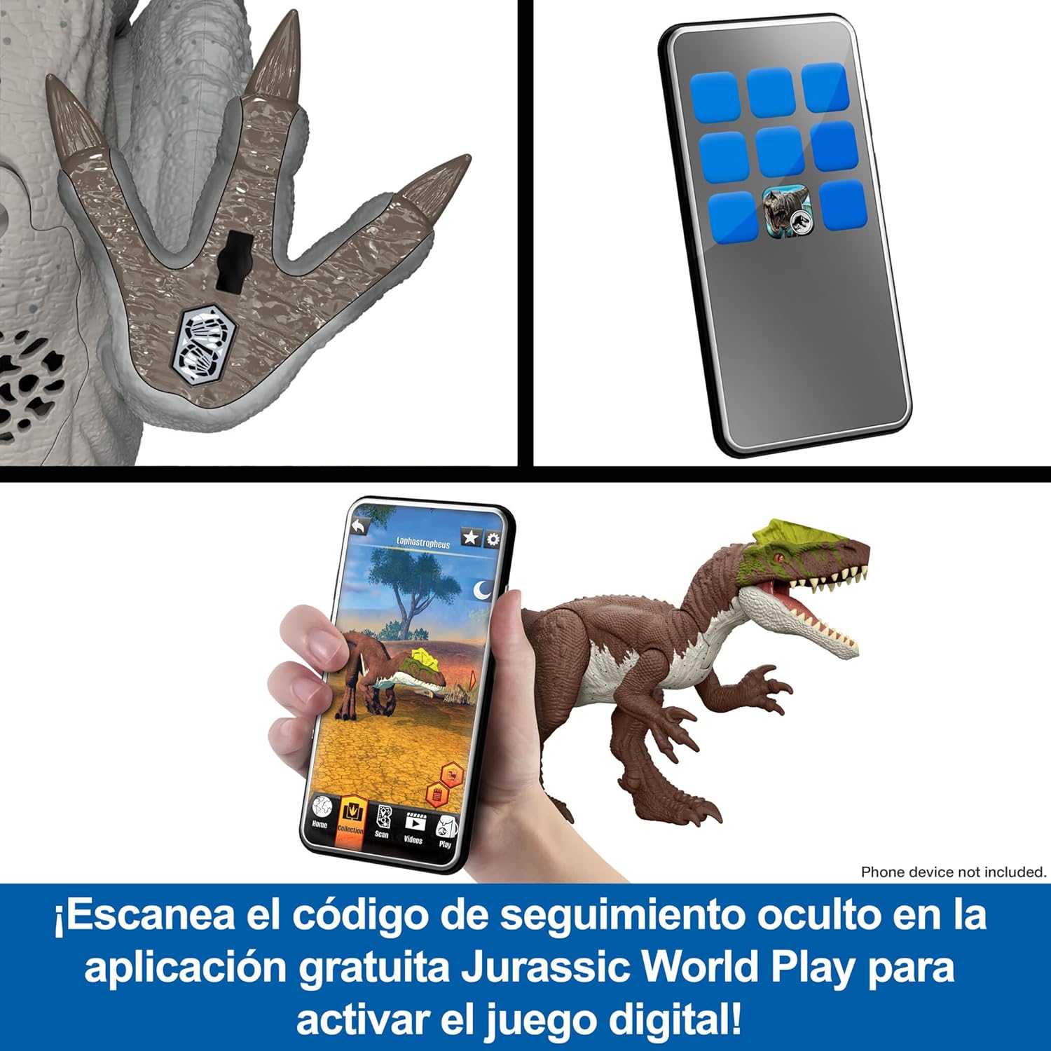 Figuras Y Minimundos Mattel Games Jurassic World Survival - Figura Brachauchenius Rugido Salvaje multicolor para niños
