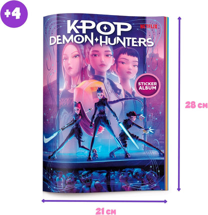 Figuras Y Minimundos Bizak Kpop Demon Hunters -Starter Pack Album De Pegatinas Con 2 Sobres multicolor para niños