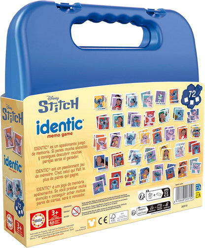 Juegos De Mesa Educa Disney Stitch Juego De Memoria En Maleta 72 Piezas multicolor para niños