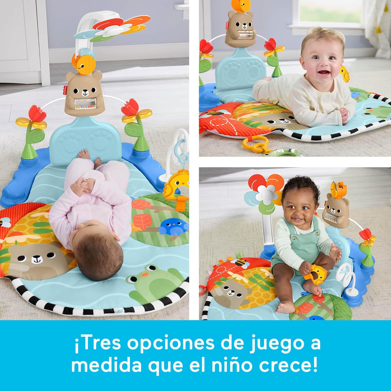 Otros Mattel Games Fisher-Price Gimnasio De Actividades 3 En 1 Pataditas Y Balanceo multicolor para bebe