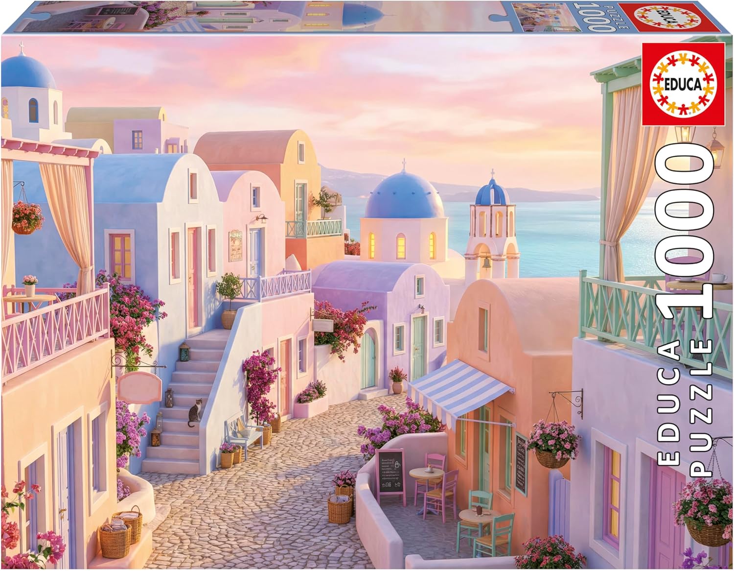 Construcciones Y Puzzles Educa Puzzle 1000 Piezas Santorini De Ensueño 68X48 Cm multicolor para niños