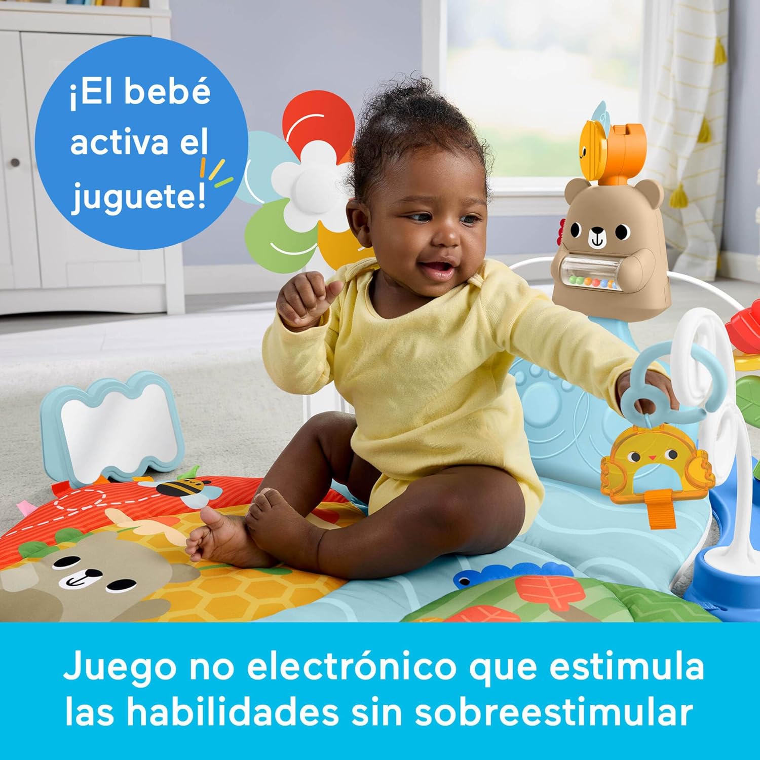 Otros Mattel Games Fisher-Price Gimnasio De Actividades 3 En 1 Pataditas Y Balanceo multicolor para bebe