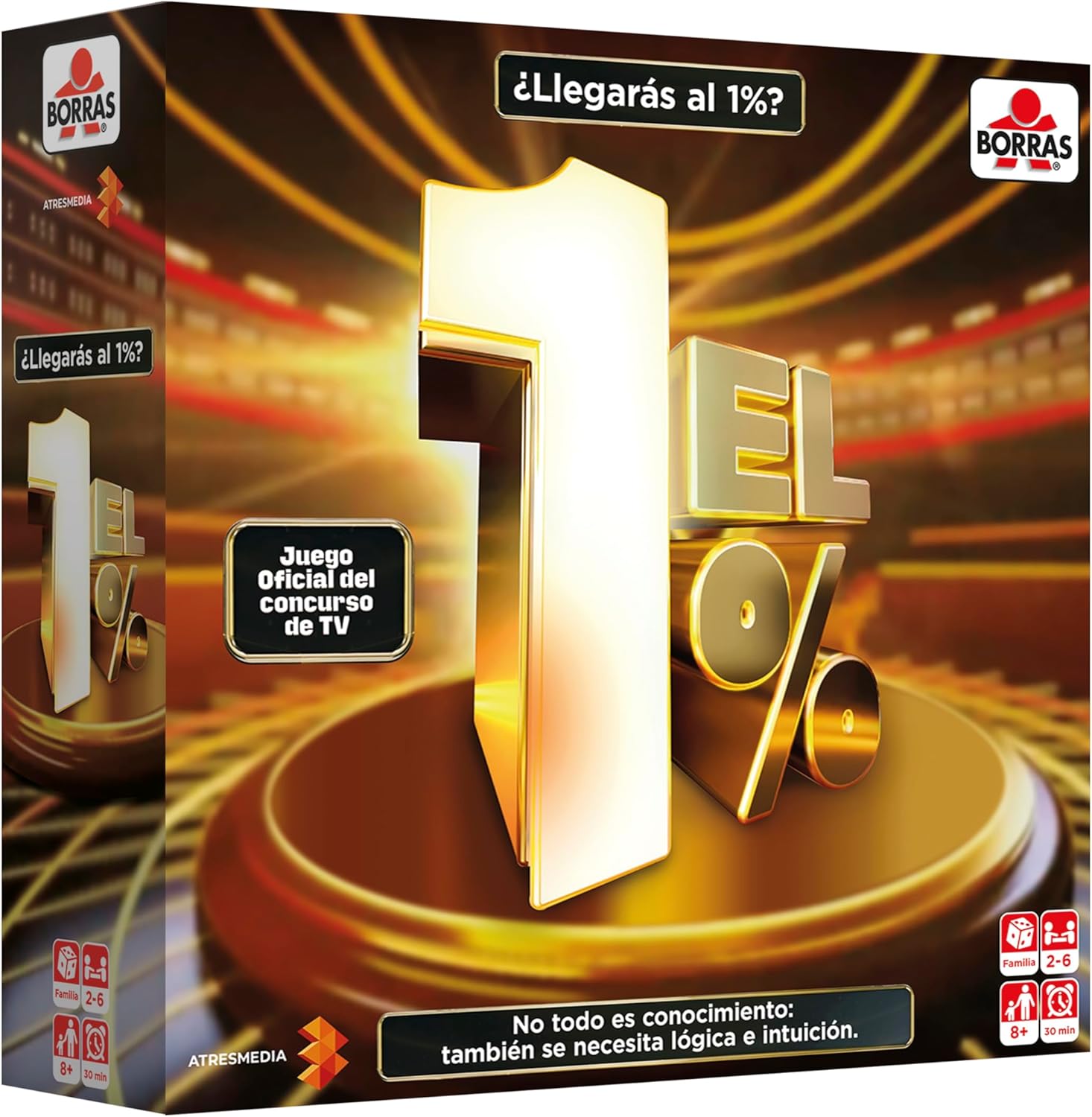 Juegos De Mesa Educa Borrás -Juego Oficial Del Concurso De Tv El 1% multicolor para niños