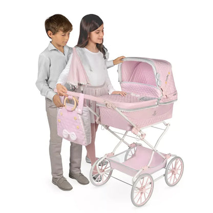 Muñecas Y Peluches De Cuevas Toys Sophie Coche Reborn Plegable  55 Cm Con Sombrilla rosa para niños