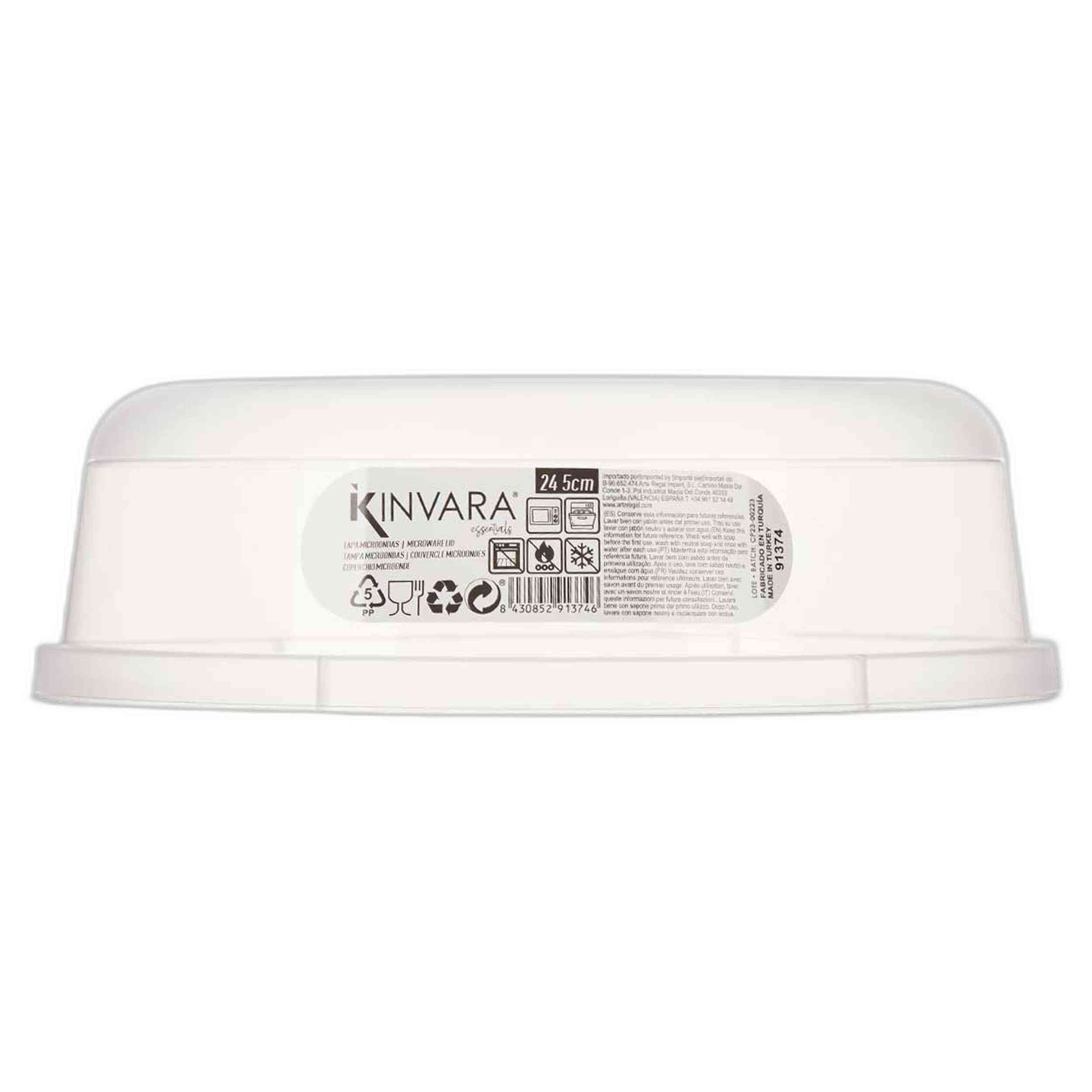 Utensilios Arte Regal Tapa Microondas 25Cm Transparente
