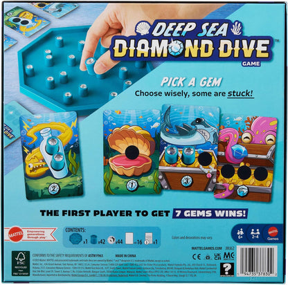 Juegos De Mesa Mattel Games Deep Sea Diamond Dive Juego De Mesa multicolor para niños