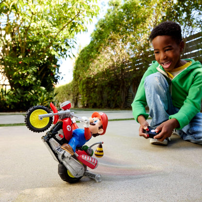 Vehículos Y Radiocontrol Mattel Games Super Mario Galaxy Movie / Hot Wheels Rc - Mario Con Moto Teledirigida multicolor para niños