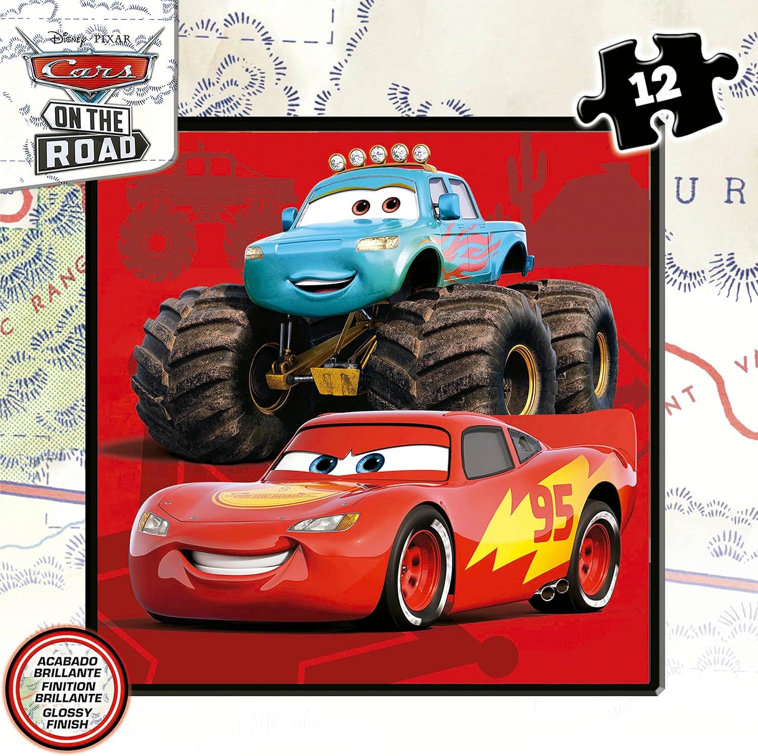 Juegos De Mesa Educa Puzzles Progresivos Disney Pixaar Cars On The Road multicolor para niños