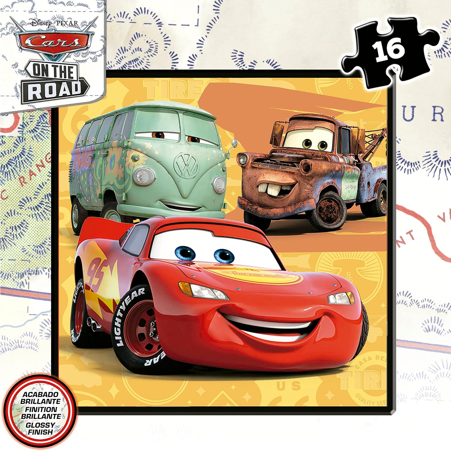 Juegos De Mesa Educa Puzzles Progresivos Disney Pixaar Cars On The Road multicolor para niños