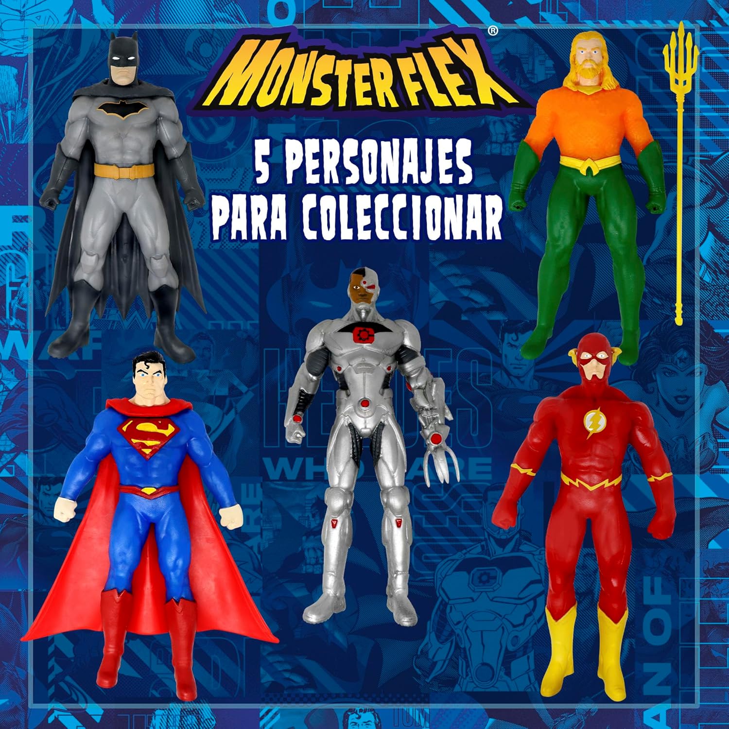 Figuras Y Minimundos Bizak Figura Dc Monster Flex 17 Cm Modelos Surtidos multicolor para niños