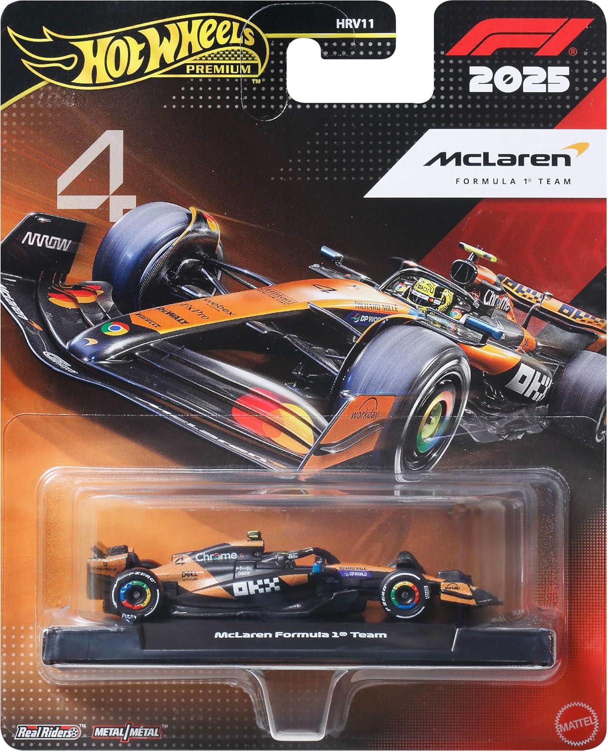 Vehículos Y Radiocontrol Mattel Games Hot Wheels Premium F1 2025 - Mclaren F1 Team multicolor para niños