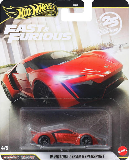 Vehículos Y Radiocontrol Mattel Games Hot Wheels Premium Fast&Furious W Motors Lykan Hypersport multicolor para niños