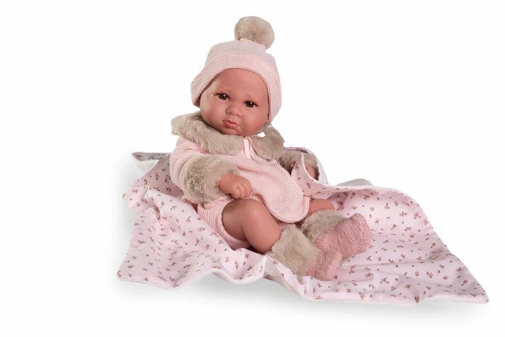 Muñecas Y Peluches Muñecas Antonio Juan Recien Nacida Mia Hace Pipi Capa Baño rosa para niños