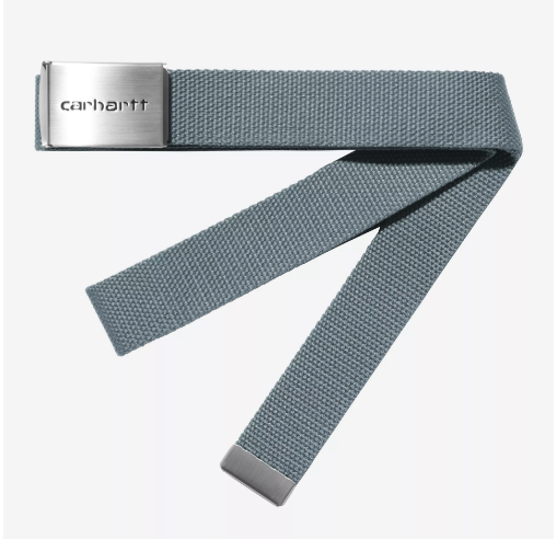 Cinturones Carhartt Clip Belt Chrome azul para hombre
