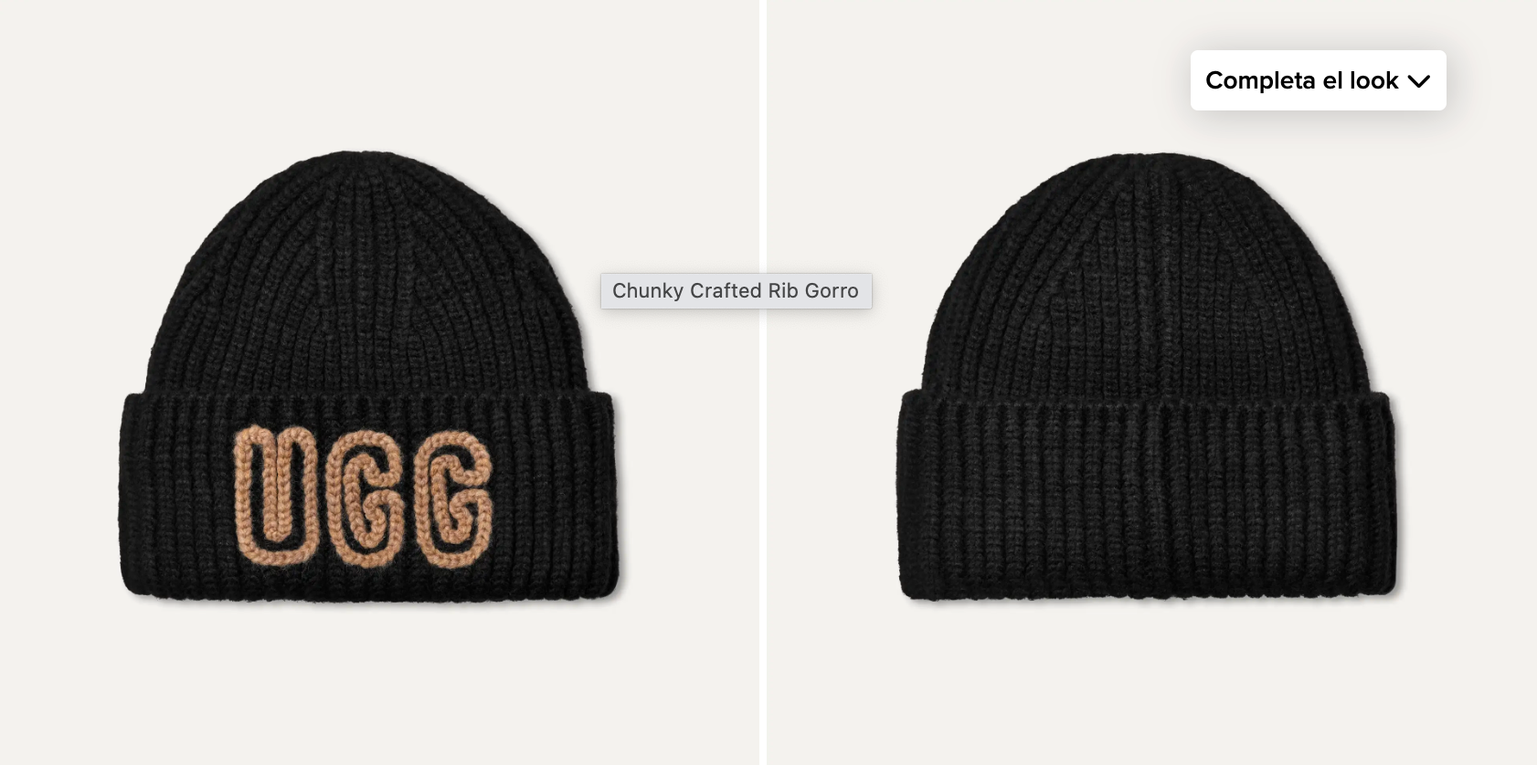 Gorras, Gorros Y Sombreros Ugg Chunky Craftedrib Beanie beig para mujer