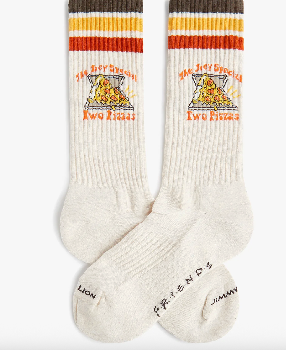 Calcetines Jimmy Lion Athletic Friends The Joey Special beige para unisex