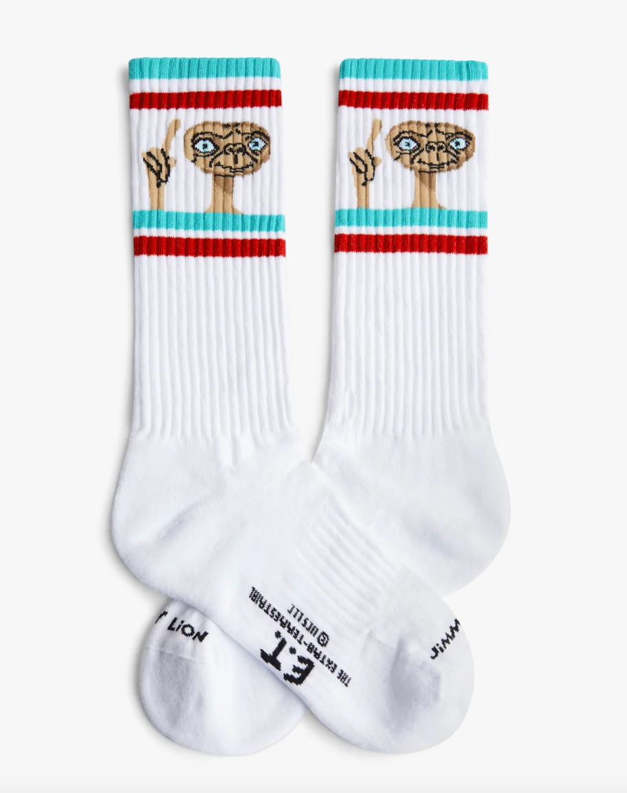 Calcetines Jimmy Lion Athletic Et Phone Home blanco para unisex