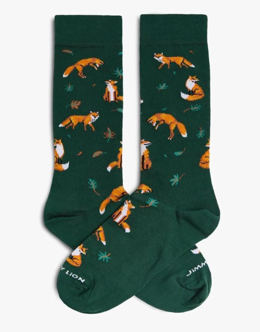 Calcetines Jimmy Lion Duks Fox verde para unisex