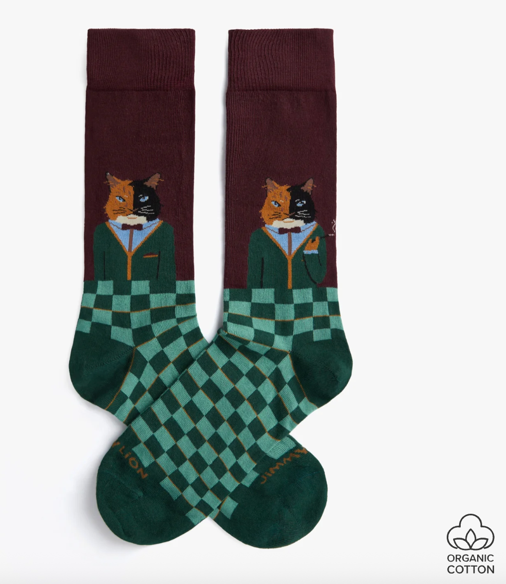 Calcetines Jimmy Lion Gentle cat1-Green multicolor para hombre