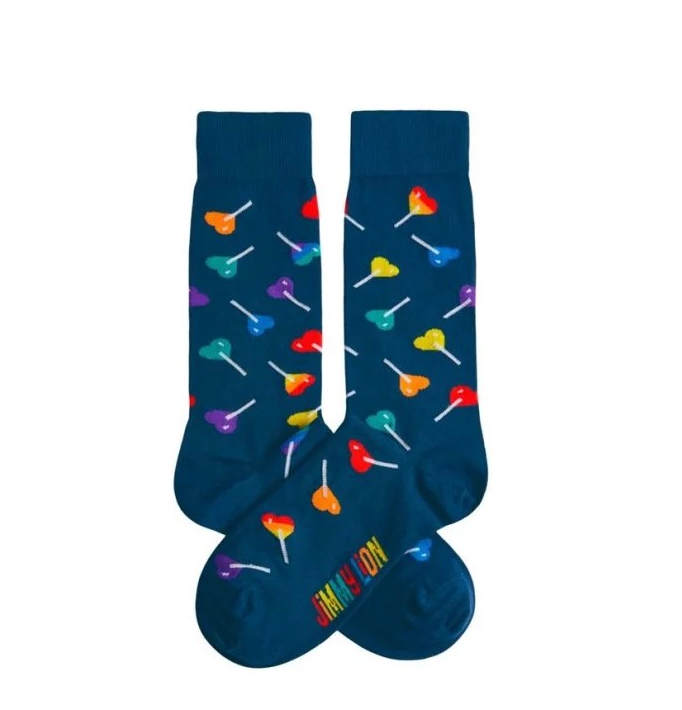 Calcetines Jimmy Lion Lollipops azul para unisex